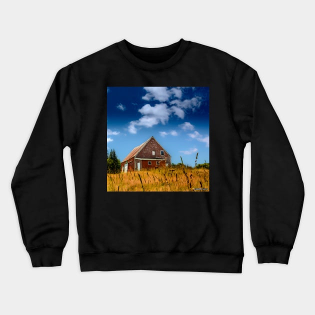 Old Barn in Cape Breton Crewneck Sweatshirt by kenmo